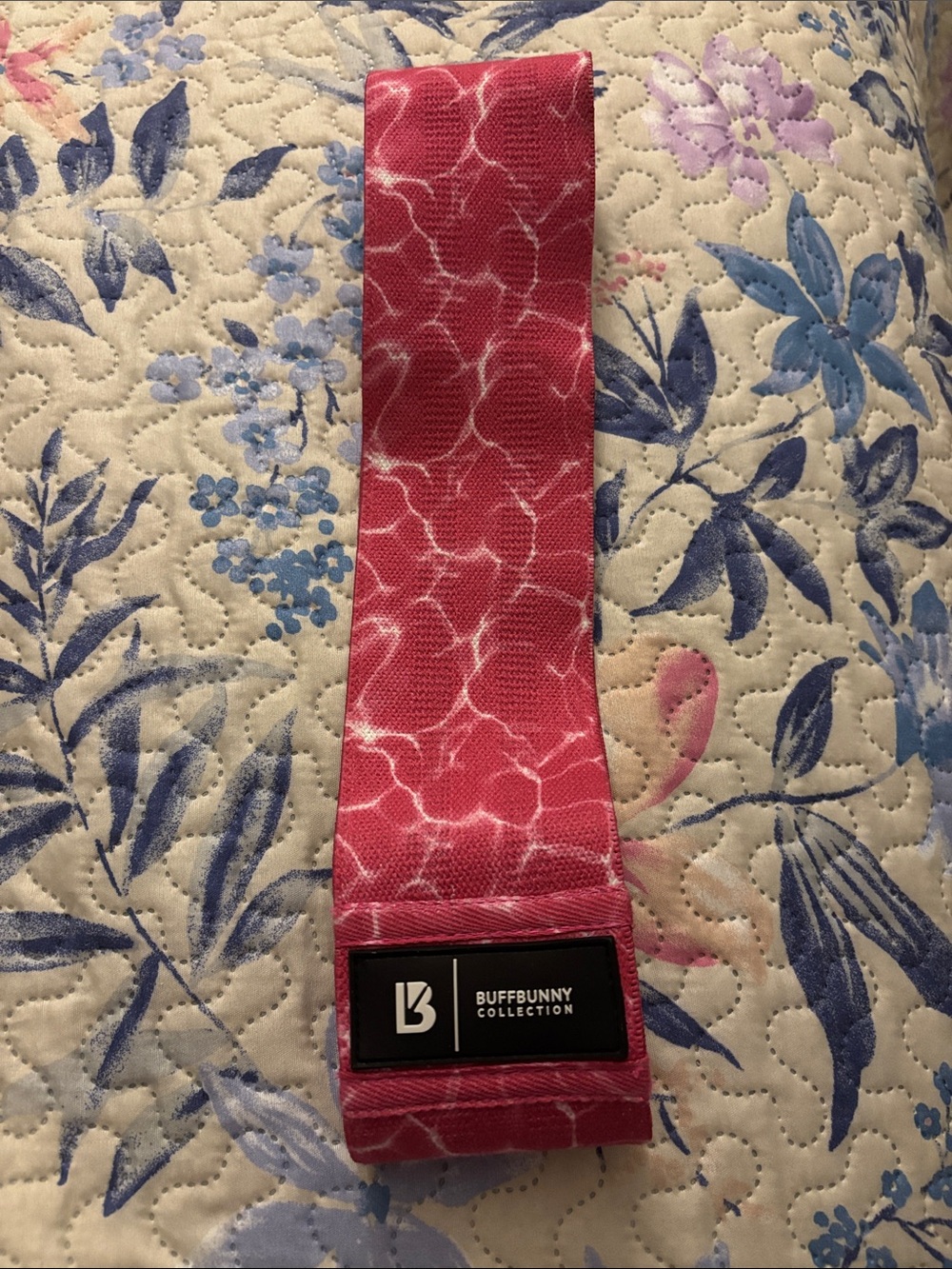 BuffBunny Pink Marble Fabric Loop Resistance Band